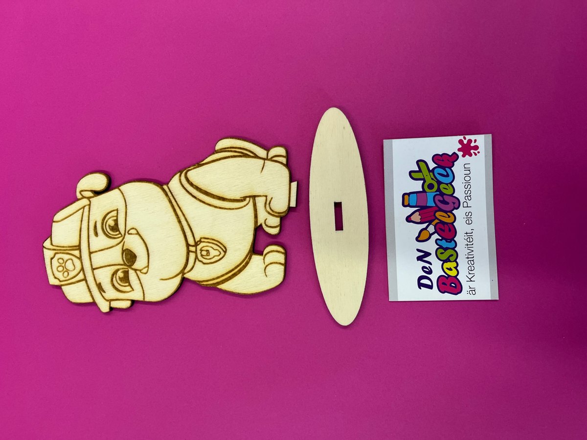 Holzschild - Paw Patrol, Rubbel